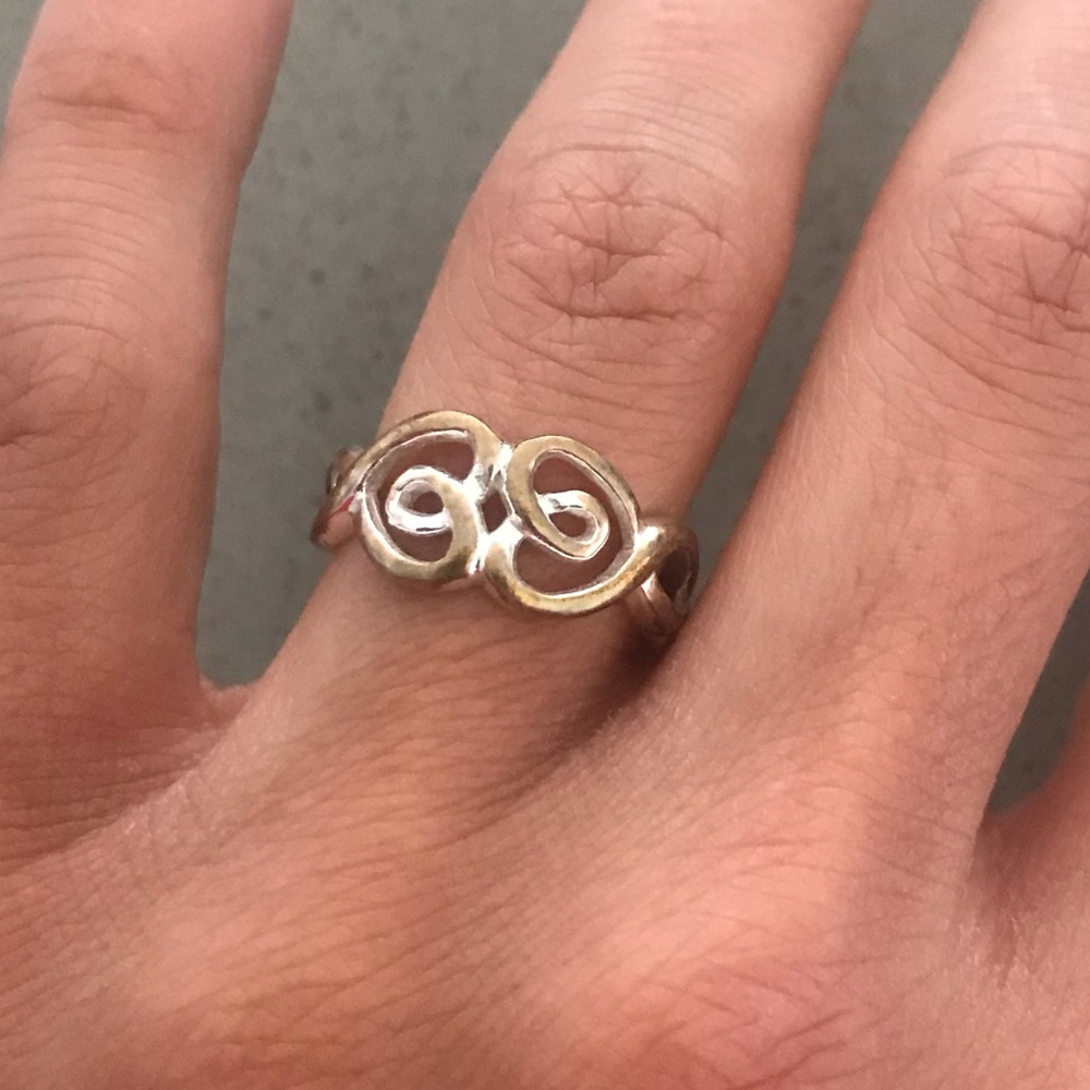 Sterling silver heart ring